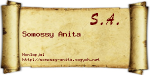 Somossy Anita névjegykártya